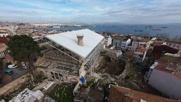 İMRAHOR İLYAS BEY CAMİİ ASLINA UYGUN OLARAK İHYA EDİLİYOR: 100 YIL SONRA ÜSTÜ KAPATILDI