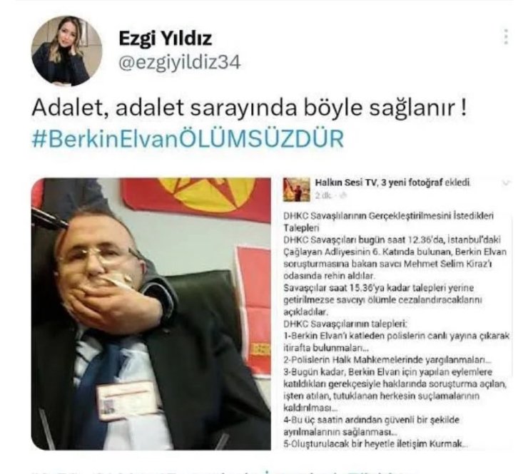 TERÖR PROPAGANDASI YAPAN EDA EZGİ YILDIZ, ÖZGÜR ÖZEL VE İMAMOĞLU AİLESİYLE YAN YANA