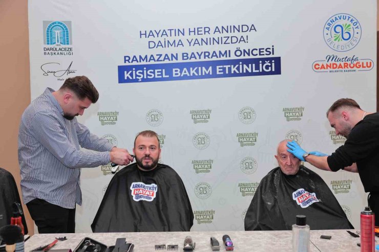 BAŞKAN CANDAROĞLU’NDAN KOCA ÇINARLARA BAYRAM TIRAŞI SÜRPRİZİ