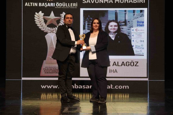 İHA MUHABİRİ ZÖHRE ALAGÖZ’E "YILIN EN İYİ SAVUNMA MUHABİRİ" ÖDÜLÜ