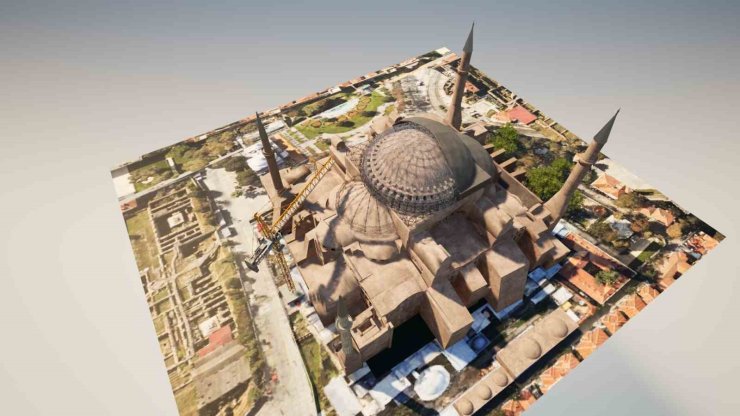 AYASOFYA’NIN ANA KUBBESİNDE TARİHİ RESTORASYON