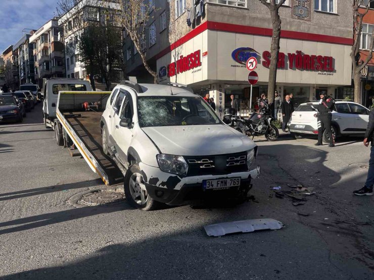 POLİSTEN KAÇTI, KAZA YAPINCA YAKALANDI: O ANLAR KAMERADA