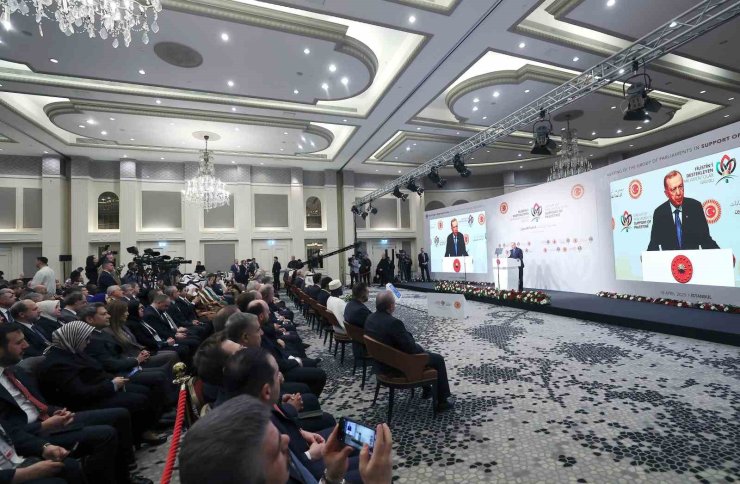 CUMHURBAŞKANI ERDOĞAN: "MESCİD-İ AKSA BİZİM KIRMIZI ÇİZGİMİZDİR"