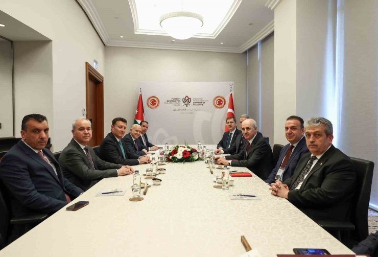 TBMM BAŞKANI KURTULMUŞ, İSTANBUL’DA ÜRDÜN TEMSİLCİLER MECLİSİ BAŞKANI SAFADİ İLE GÖRÜŞTÜ