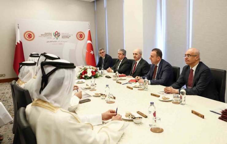 TBMM BAŞKANI KURTULMUŞ, İSTANBUL’DA KATAR ŞURA MECLİSİ BAŞKANI GHANİM İLE GÖRÜŞTÜ