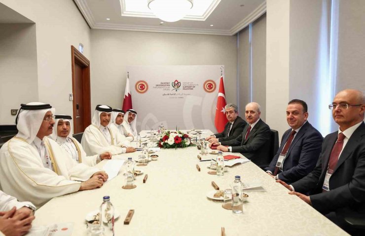 TBMM BAŞKANI KURTULMUŞ, İSTANBUL’DA KATAR ŞURA MECLİSİ BAŞKANI GHANİM İLE GÖRÜŞTÜ