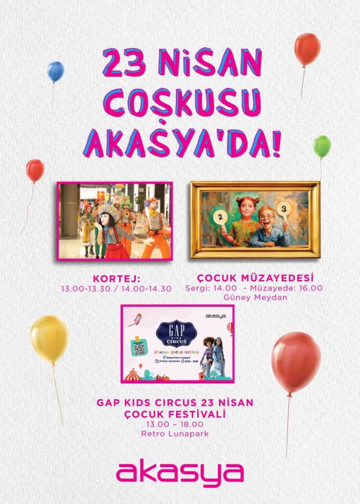 AKASYA, 23 NİSAN PROGRAMINI AÇIKLADI