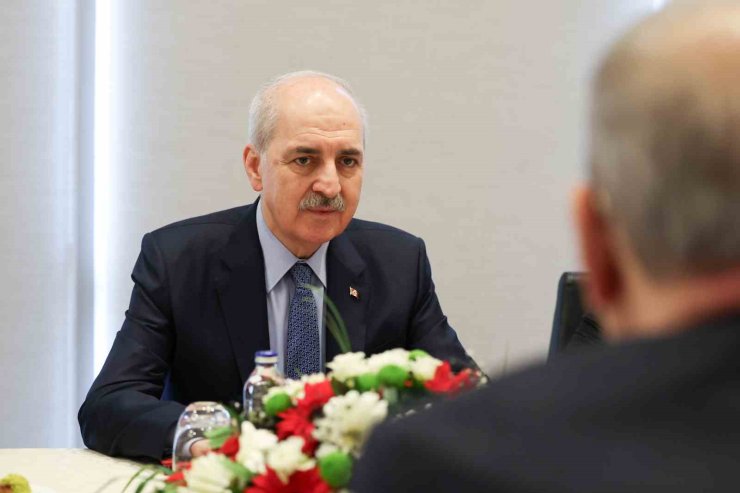 TBMM BAŞKANI KURTULMUŞ, İSTANBUL’DA FİLİSTİN ULUSAL KONSEYİ BAŞKANI FATTOUH İLE GÖRÜŞTÜ