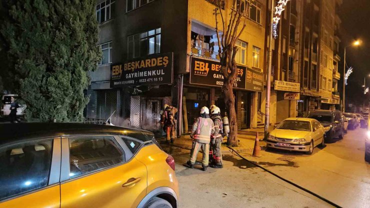 BAYRAMPAŞA’DA KORKUTAN DOĞAL GAZ YANGINI