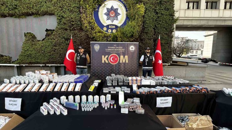 İSTANBUL’DA KAÇAKÇILIK OPERASYONUNDA 400 MİLYON LİRALIK İLAÇ ELE GEÇİRİLDİ