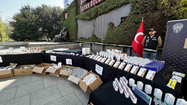 İSTANBUL’DA KAÇAKÇILIK OPERASYONUNDA 400 MİLYON LİRALIK İLAÇ ELE GEÇİRİLDİ