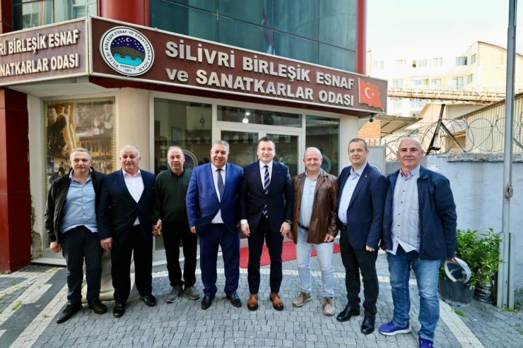 BAŞKAN BALCIOĞLU, SİLİVRİ BİRLEŞİK ESNAF VE SANATKARLAR ODASI’NI ZİYARET ETTİ