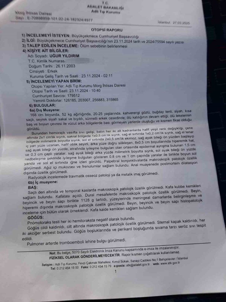 OTİZMLİ GENÇ BAKIMEVİNDE İLAÇ ZEHİRLENMESİYLE ÖLDÜ