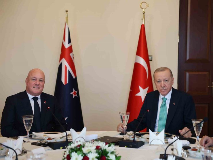 CUMHURBAŞKANI ERDOĞAN, YENİ ZELANDA BAŞBAKANI LUXON’U KABUL ETTİ