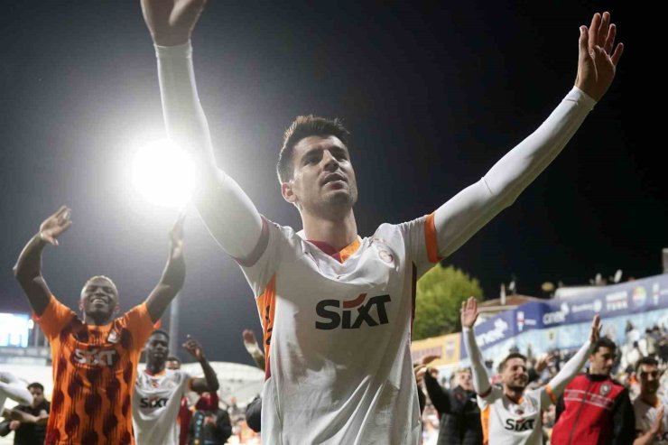 GALATASARAY’DA GALİBİYET 3’LÜSÜ ALVARO MORATA’DAN