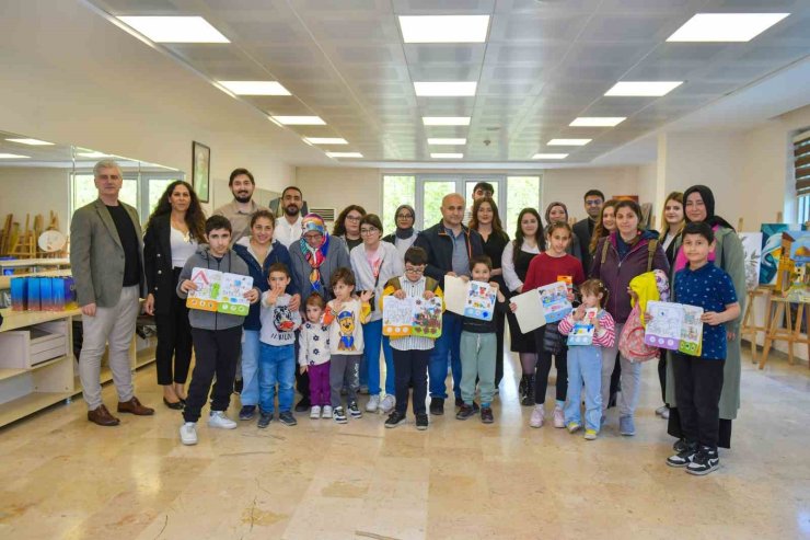 ÖZEL ÇOCUKLARIN HAYALİ TUVALLERİ RENKLENDİRDİ