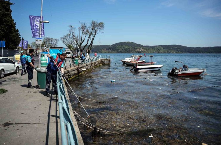 İSTANBUL BOĞAZI’NDAKİ KİRLİLİK HAVADAN GÖRÜNTÜLENDİ