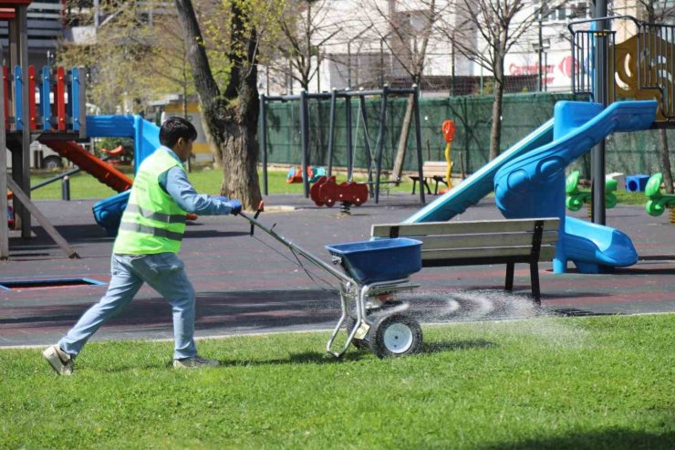 KAĞITHANE’DE YEŞİL ALANLARDA BAKIM ÇALIŞMASI YAPILDI