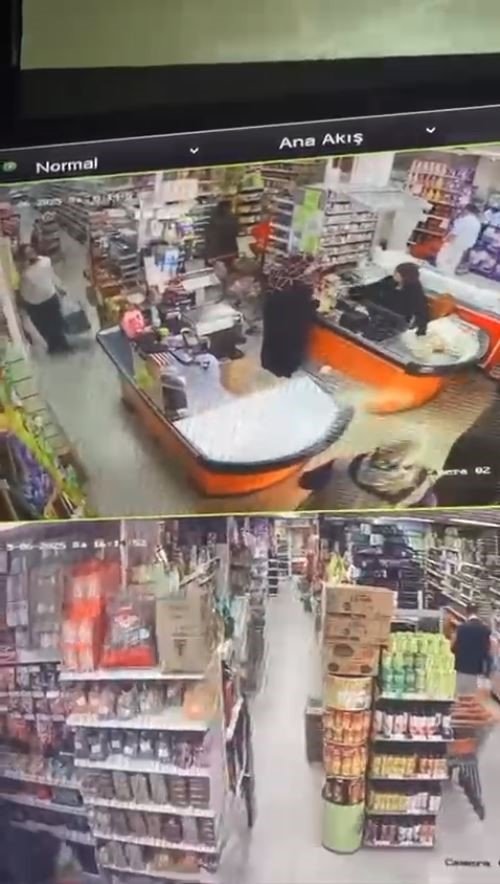 BAŞAKŞEHİR’DE MÜŞTERİ KILIĞINDA MARKETE GİRDİ, 4 KOLİ KAHVE ÇALDI: O ANLAR KAMERADA
