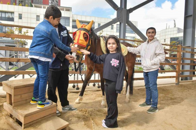 ESENYURT BELEDİYESİ’NDEN ÖZEL ÇOCUKLARA ATLA TERAPİ ETKİNLİĞİ