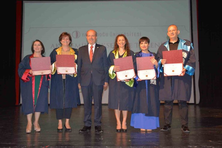 KKTC CUMHURBAŞKANI TATAR’IN KATILIMIYLA AKADEMİK UNVAN TÖRENİ