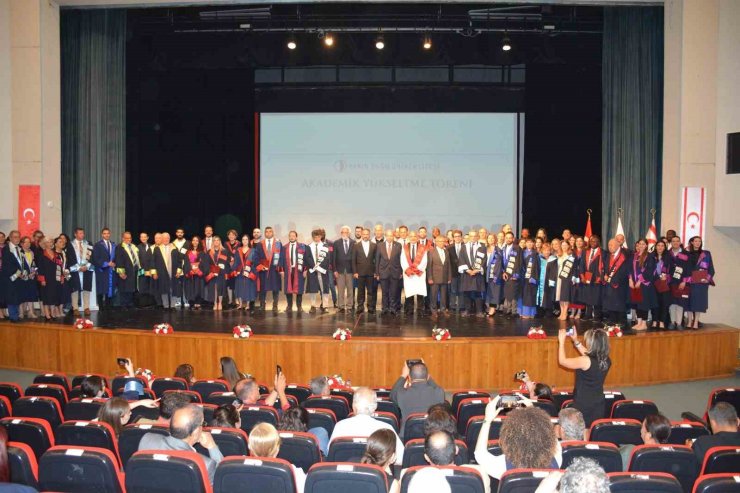KKTC CUMHURBAŞKANI TATAR’IN KATILIMIYLA AKADEMİK UNVAN TÖRENİ