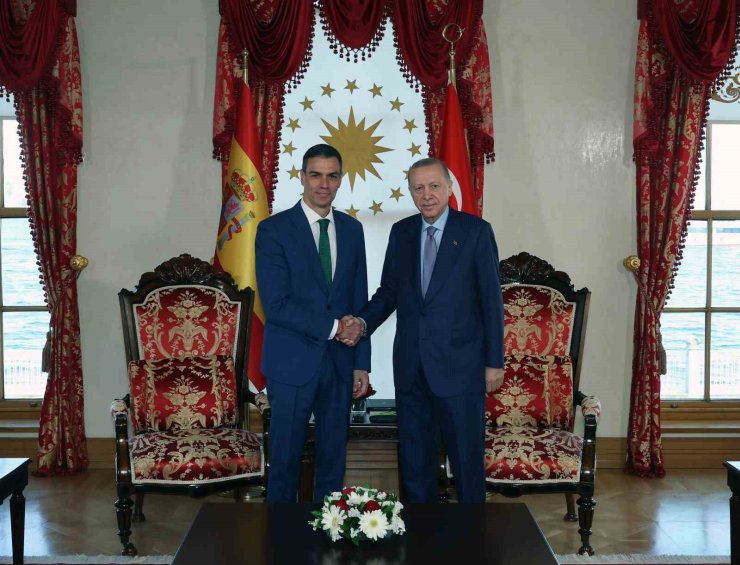 CUMHURBAŞKANI ERDOĞAN, İSPANYA BAŞBAKANI PEDRO SANCHEZ’İ KABUL ETTİ