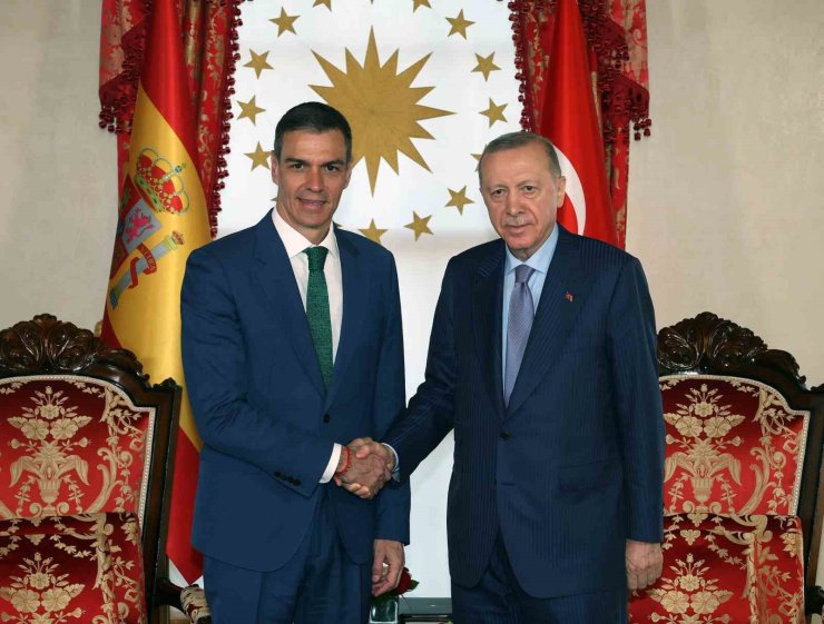 CUMHURBAŞKANI ERDOĞAN, İSPANYA BAŞBAKANI PEDRO SANCHEZ’İ KABUL ETTİ