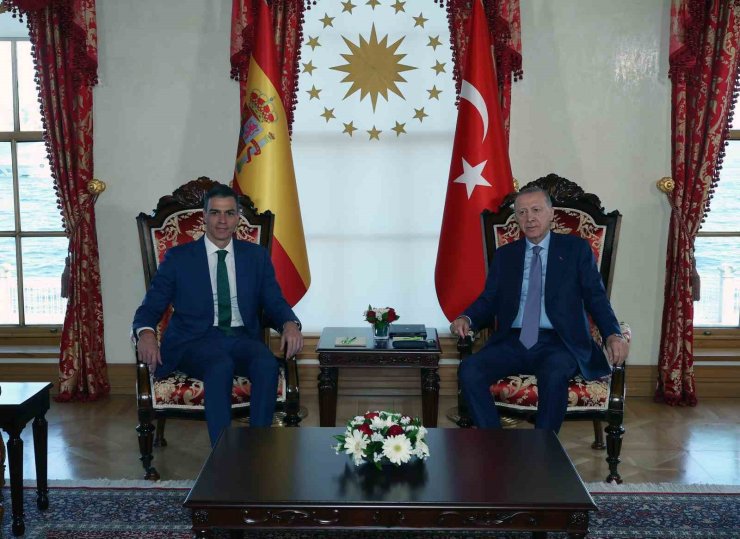CUMHURBAŞKANI ERDOĞAN, İSPANYA BAŞBAKANI PEDRO SANCHEZ’İ KABUL ETTİ