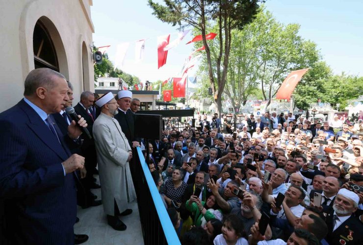 TARİHİ GÜMRÜKÇÜ İSHAK AĞA CAMİİ AÇILDI, TÖRENE CUMHURBAŞKANI ERDOĞAN DA KATILDI