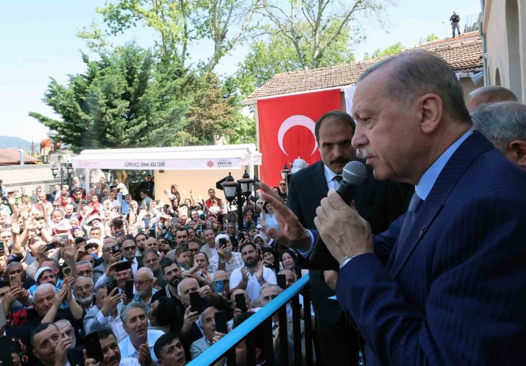 TARİHİ GÜMRÜKÇÜ İSHAK AĞA CAMİİ AÇILDI, TÖRENE CUMHURBAŞKANI ERDOĞAN DA KATILDI