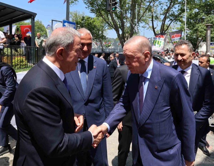 TARİHİ GÜMRÜKÇÜ İSHAK AĞA CAMİİ AÇILDI, TÖRENE CUMHURBAŞKANI ERDOĞAN DA KATILDI