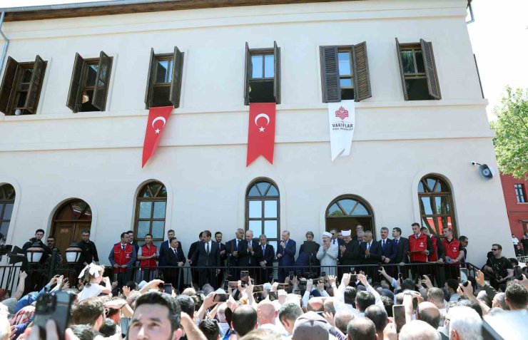 TARİHİ GÜMRÜKÇÜ İSHAK AĞA CAMİİ AÇILDI, TÖRENE CUMHURBAŞKANI ERDOĞAN DA KATILDI