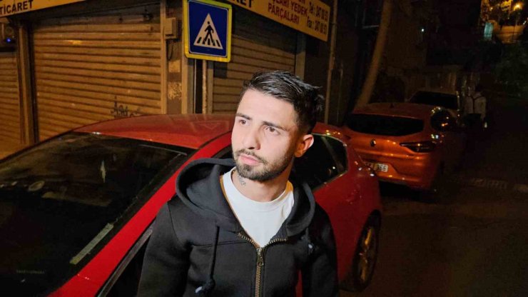 KAZA ANI KAMERADA... ŞİŞLİ’DE KONTROLDEN ÇIKAN TAKSİ TAKLA ATARAK ALT YOLA UÇTU: 1 YARALI