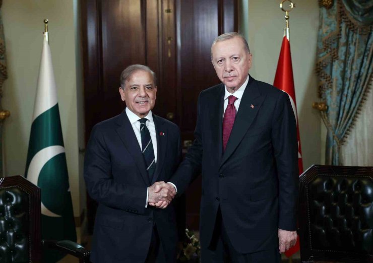 CUMHURBAŞKANI ERDOĞAN, PAKİSTAN BAŞBAKANI ŞERİF’İ KABUL ETTİ