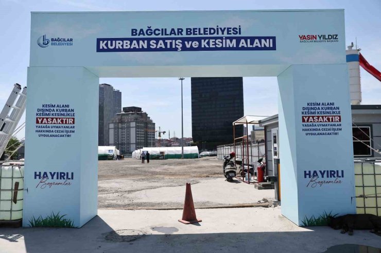 BAĞCILAR BELEDİYESİ 20 BİN METREKARE ALANA KURBAN SATIŞ PAZARI KURDU