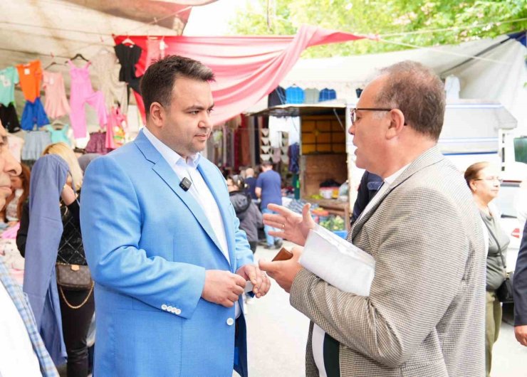 BEŞİKTAŞ BELEDİYESİ BAŞKAN VEKİLİ RASİM ŞİŞMAN KONAKLAR PAZARI’NI ZİYARET ETTİ