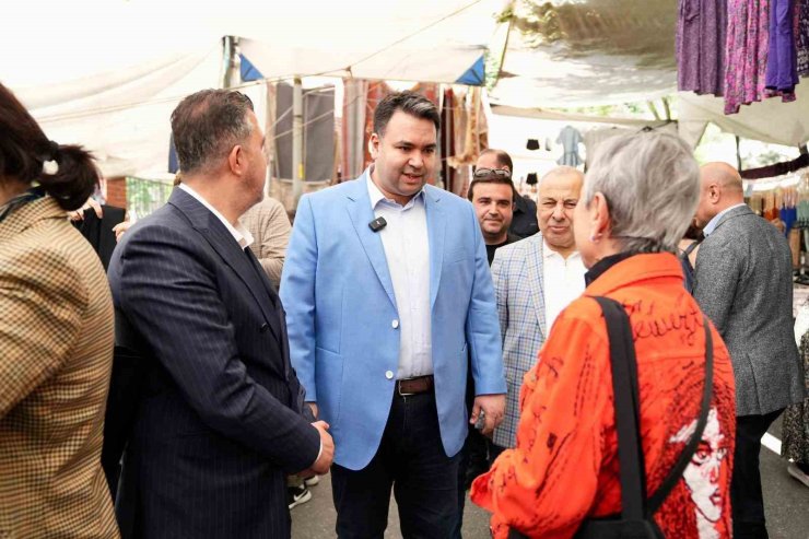 BEŞİKTAŞ BELEDİYESİ BAŞKAN VEKİLİ RASİM ŞİŞMAN KONAKLAR PAZARI’NI ZİYARET ETTİ