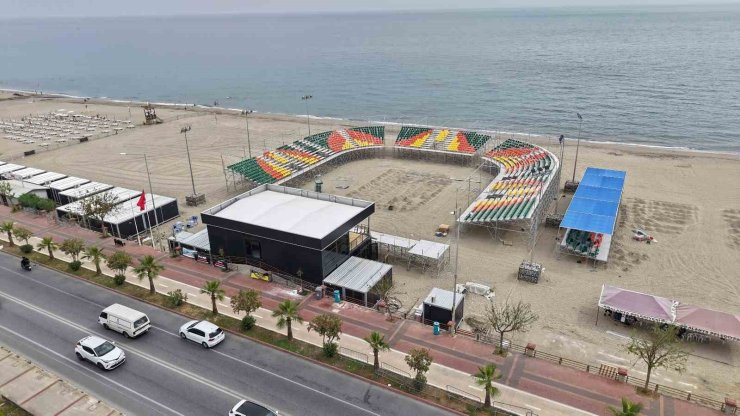 ALANYA ULUSLARARASI PLAJ SPORLARI MERKEZİ, ULUSLARARASI ARENADA SAHNEYE ÇIKIYOR